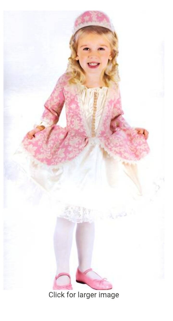 Little Princess Jacquard Dress Costume Girls 3T-4T F5201 NWT